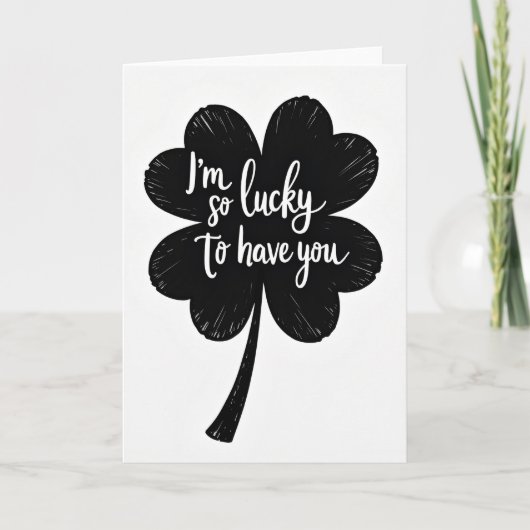 Carte Lucky To Have You Art Card (Devant)