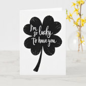 Carte Lucky To Have You Art Card (Fleur jaune)