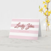 Carte Lucky You Valentines (Fleur jaune)