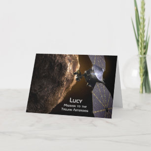 Carte Lucy Mission d'étudier les Astéroïdes de cheval de
