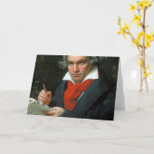 Carte Ludwig Van Beethoven (Fleur jaune)