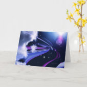 Carte “Lueur de lune #4” (Fleur jaune)