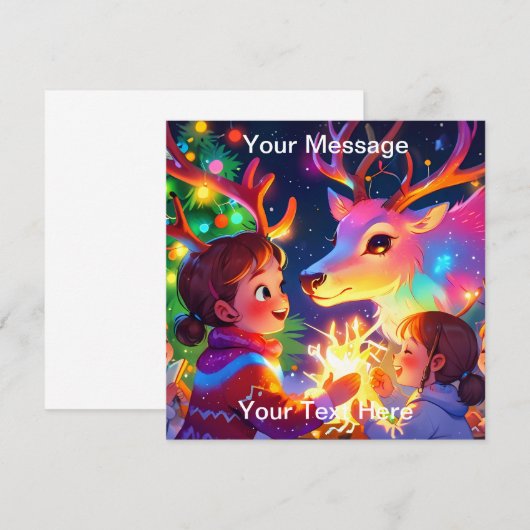 Carte Lueur de Noël enchantée (Devant / Derrière)