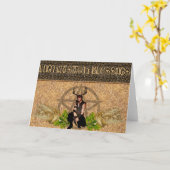 Carte Lughnasadh Bénédiction Sabbat Wiccan Salutation (Fleur jaune)