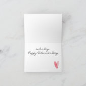 Carte Lui ou elle, Valentines Day Love Hearts (Intérieur)