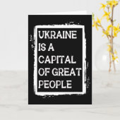 Carte L'Ukraine est la capitale d'un grand peuple de che (Fleur jaune)