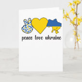 Carte L'Ukraine, racines ukrainiennes, drapeau de l'héri (Fleur jaune)