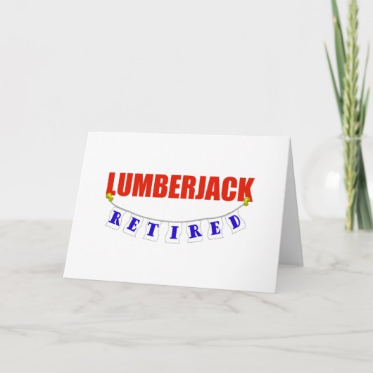 CARTE LUMBERJACK RETRAITÉ (Devant)