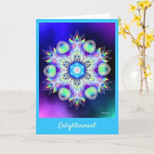 Carte Lumière (Fleur jaune)