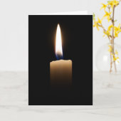 Carte Lumière de bougie (Fleur jaune)