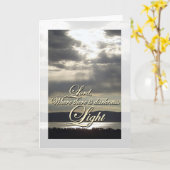 Carte Lumière de la prière Saint François (Fleur jaune)