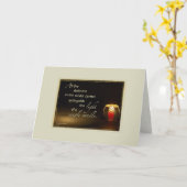 Carte Lumière de la sympathie des bougies (Fleur jaune)