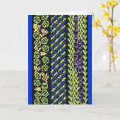 Carte Lumière de la Torah bar/carte bat mitzvah (Fleur jaune)