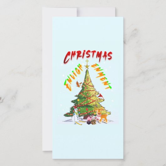 Carte Lumière de Noël (Devant)