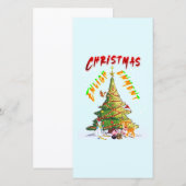 Carte Lumière de Noël (Devant / Derrière)