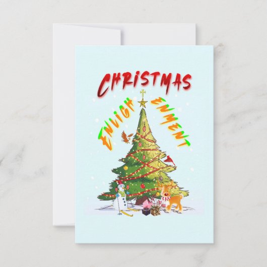 Carte Lumière de Noël (Devant)