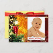 Carte Lumière de Noël (Devant / Derrière)