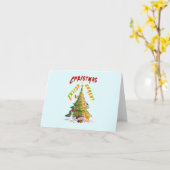 Carte Lumière de Noël (Fleur jaune)