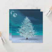 Carte Lumière de Noël (Devant/Arrière en situation)