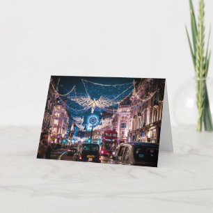 CARTE LUMIÈRE DE NOËL - RUE RÉGENT, LONDRES, ROYAUME-UNI