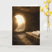 Carte Lumière de Pâques dans un Tombeau Vide (Fleur jaune)