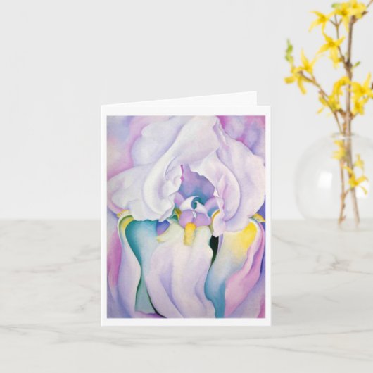 Carte Lumière d'Iris par Georgia O'Keeffe, (Fleur jaune)