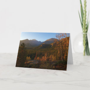 Carte Lumière du matin sur les montagnes Rocheuses en au