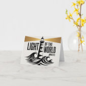 Carte Lumière Du Monde Chrétienne (Fleur jaune)