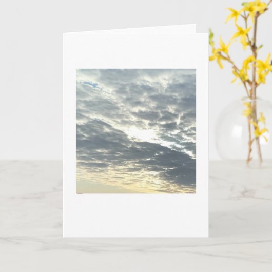 Carte Lumière du soleil à travers les nuages (Fleur jaune)
