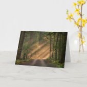 Carte Lumière du soleil brillant par une forêt (Fleur jaune)