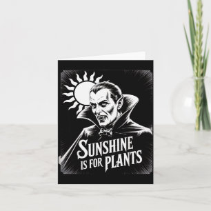 Carte Lumière du soleil pour les plantes Vamre humour go