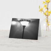 Carte Lumière en noir et blanc (Fleur jaune)