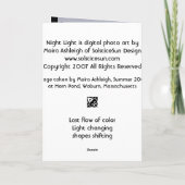 Carte Lumière nocturne (Dos)