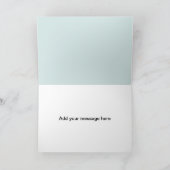 Carte Lumière turquoise "à mon père le jour de mon maria (Intérieur)