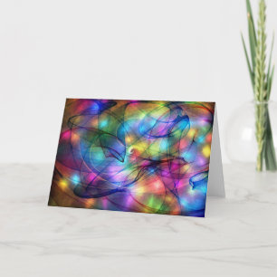 Carte lumières arc-en-ciel