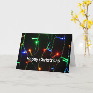 Carte Lumières colorées "Joyeux Noël"
