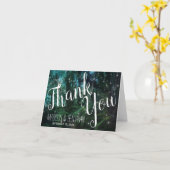 Carte Lumières de la forêt enchantée Merci Mariage (Fleur jaune)