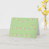 Carte Lumières de Noël (Fleur jaune)