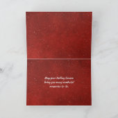 Carte lumières de Noël scintillantes sur fond rouge avec (Intérieur)