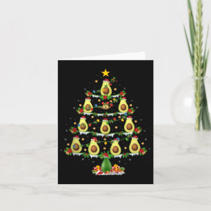 Carte Lumières de sapin de Noël à l'avocat Drôle de Noël