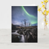 Carte Lumières du Nord Norvège (Fleur jaune)
