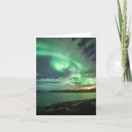 Carte Lumières du nord vertes (Devant)