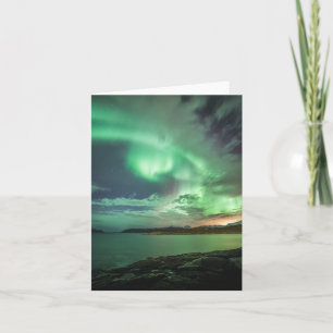 Carte Lumières du nord vertes