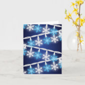 Carte Lumières en forme de flocon de neige (Fleur jaune)