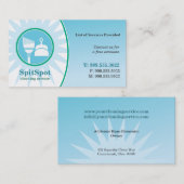 Carte lumineuse brillante d'entreprise de services (Devant / Derrière)