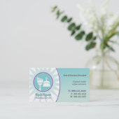 Carte lumineuse brillante d'entreprise de services (Debout devant)