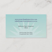 Carte lumineuse brillante d'entreprise de services (Dos)