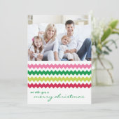 Carte Lumineuse Chevron Chic Family Holiday (Debout devant)