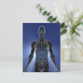 Carte lumineuse des points d'acupuncture (Debout devant)