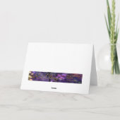 Carte lumineuse heureuse de cercles de Purim (Dos)